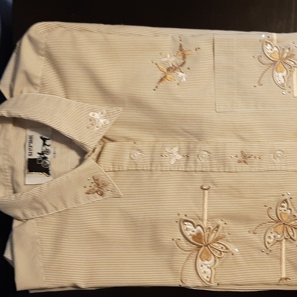 Gold Sparkle Blouse - Picture 2 of 2